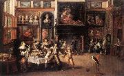 FRANCKEN, Ambrosius Supper at the House of Burgomaster Rockox dhe Sweden oil painting reproduction
